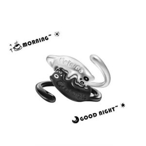 matching promise rings yin yang cat