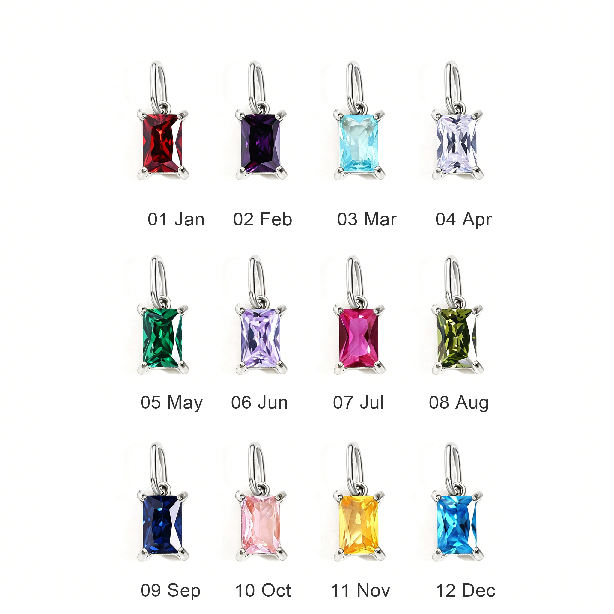 Personalized Hummingbird Pendant Necklace with Birthstone for Women Her Mom - Image 5