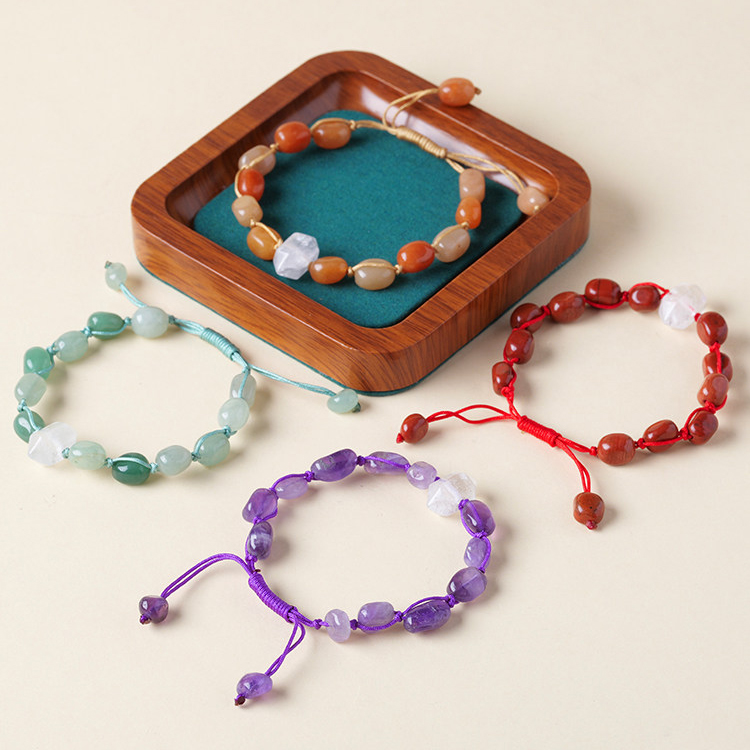 Multi-color natural gemstone chakra bracelet for women and men pulsera de gemas naturales bracelet en pierres précieuses naturelles Edelstein Armband.