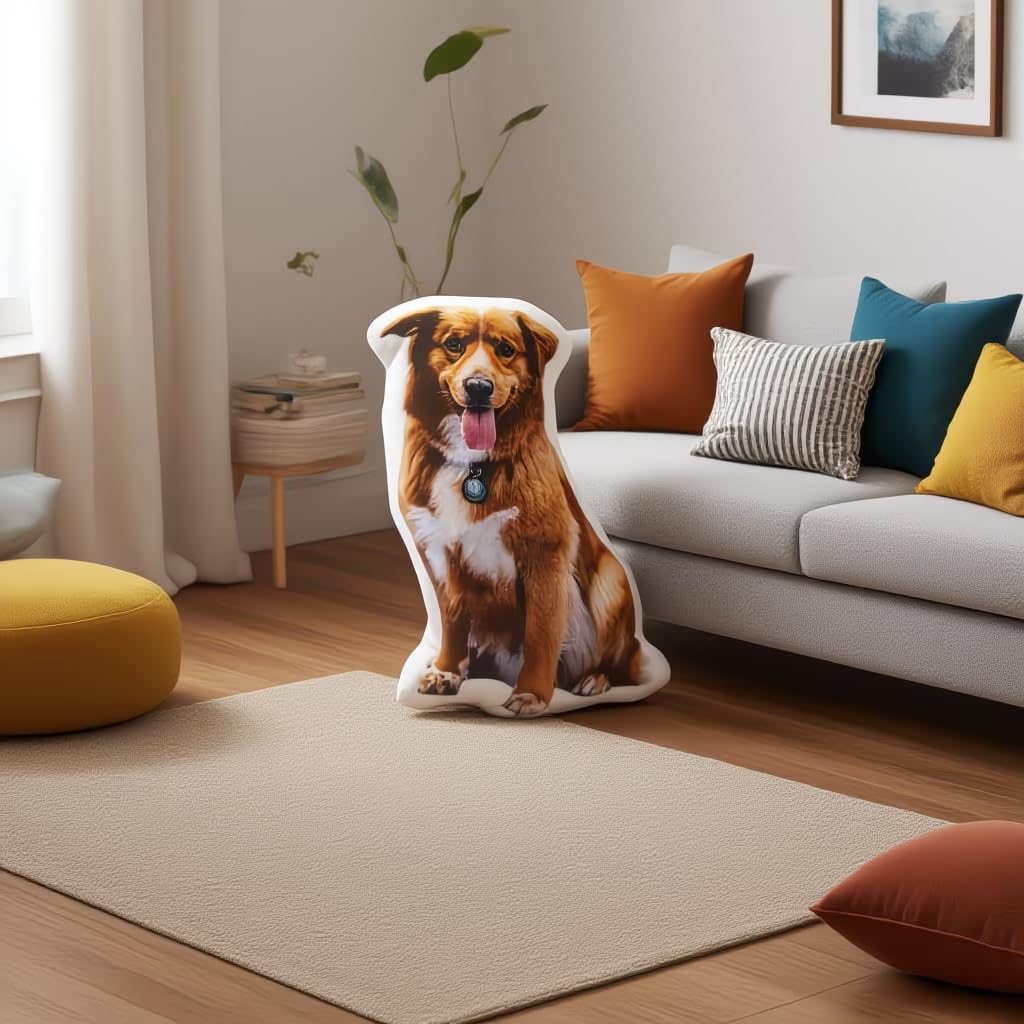Almohada Personalizada con Foto - Para mascotas Cojín de Peluche Súper Suave - El Regalo Perfecto y Único para Familia y Amigos - Image 3