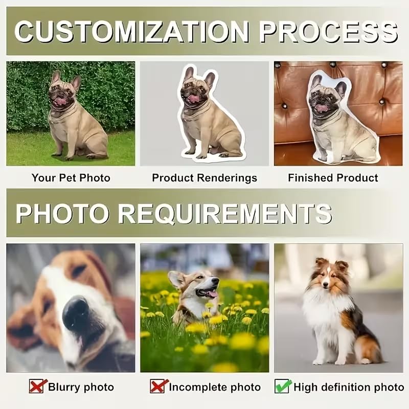 Almohada Personalizada con Foto - Para mascotas Cojín de Peluche Súper Suave - El Regalo Perfecto y Único para Familia y Amigos - Image 4
