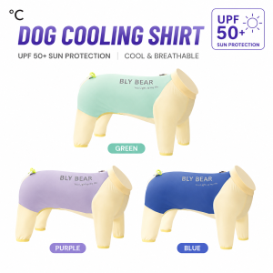 UPF 50+ cooling dog shirt, camisa refrescante para perro con protección solar, chemise rafraîchissante pour chien avec protection solaire, kühlendes hundeshirt mit sonnenschutz, 犬用UVカット冷却シャツ