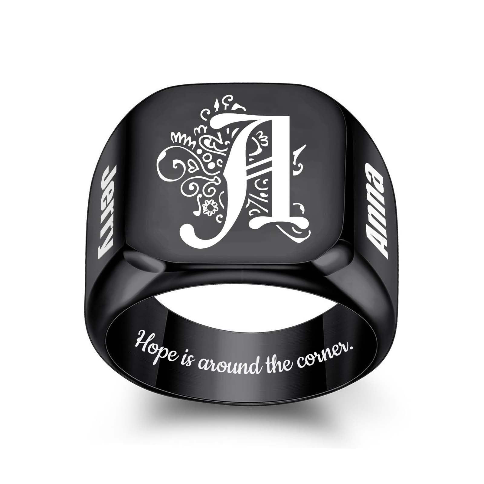Anillo Personalizado de Acero Inoxidable con Foto y Texto Grabado - Regalo Único y Duradero para Hombres - Joyería Personalizada - Image 4