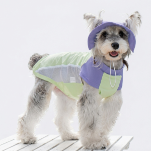 Dog Cooling Vest and Sun Hat Set - UPF 50+ Breathable Summer Cooling Shirt for Dogs, Lightweight Sun Protection Gear
