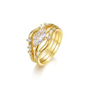 1ct marquise cut engagement ring in gold plating with certificate anillo de compromiso marquesa con certificado bague fiançailles marquise Marquise Verlobungsring.