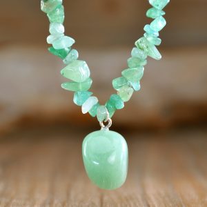 Natural Amethyst Chip Stone Necklace with Smooth Pendant for Women – Boho Crystal Jewelry - Image 5