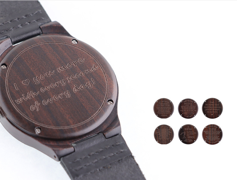 Reloj de Madera Personalizado con Foto – Regalo Único con Grabado en el Reverso – Reloj de Cuarzo para Hombre y Mujer - Image 5