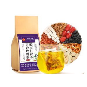 Chinese Natural Sleep Aid Herbal Tea, Sleepytime Soothing Tea for Insomnia Relief, Premium Chinese Medicinal Herbal Blend with 32 Individually Packed Tea Bags