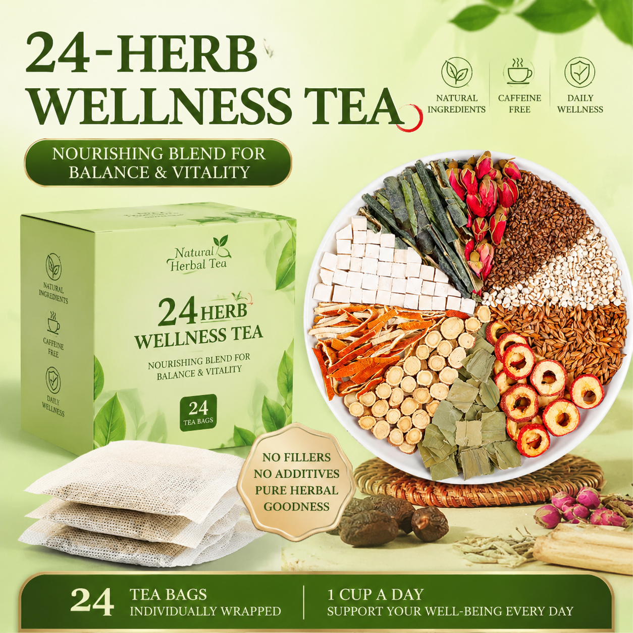Chinese Natural Organic Herbal Tea for Weight Loss