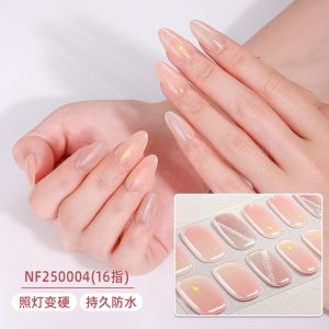 pink star semi cured gel nail strips wholesale supplier