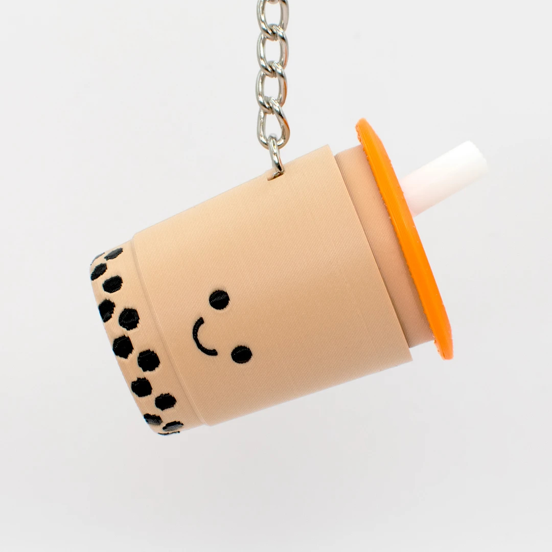 3d Bubble Tea keychain charm